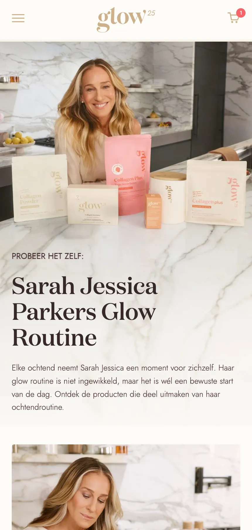 Glow25 Mobile: Social Proof