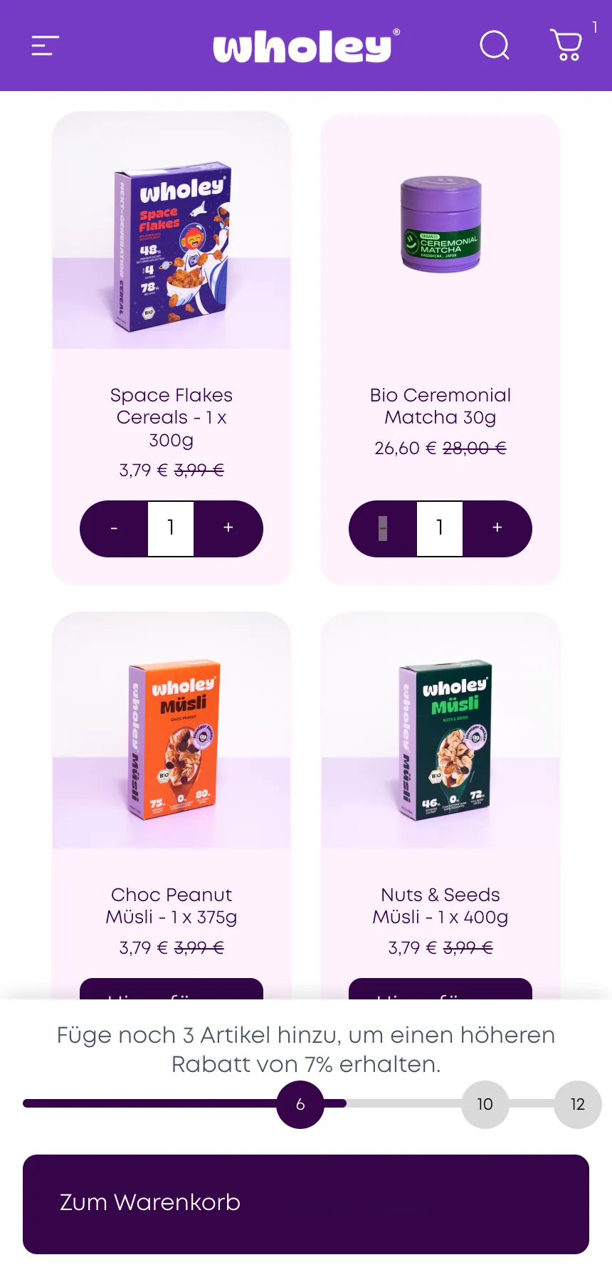 Wholey Mobile: Bundle Builder
